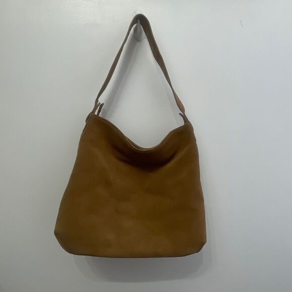 UGG Heritage Tan Suede Hobo Shoulder Bag Sherpa trim - Picture 4 of 16